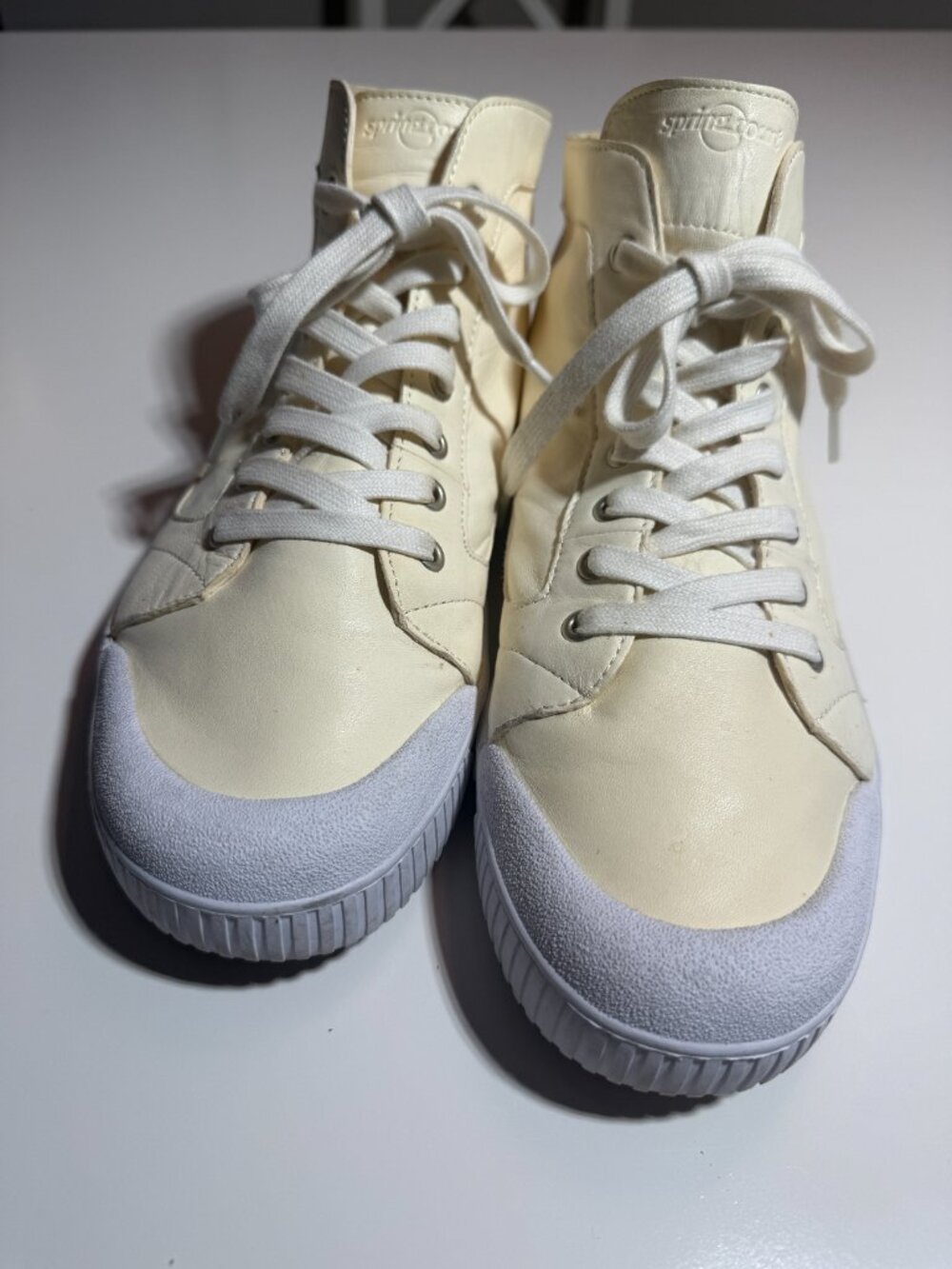 Spring Court M2 LAMBSKIN High Top Trainer French Classic Sneakers Men Size 11/45